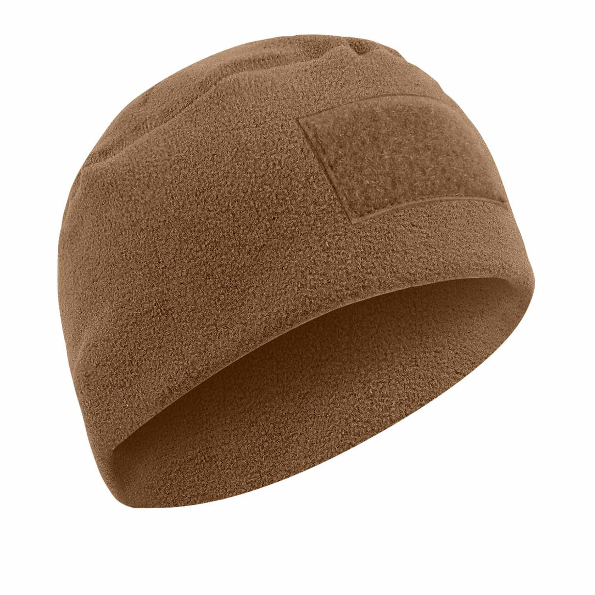 Military Style Polar Fleece Watch Cap with Patch Loop