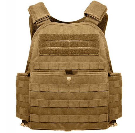 Coyote Brown MOLLE Plate Carrier Tactical Vest