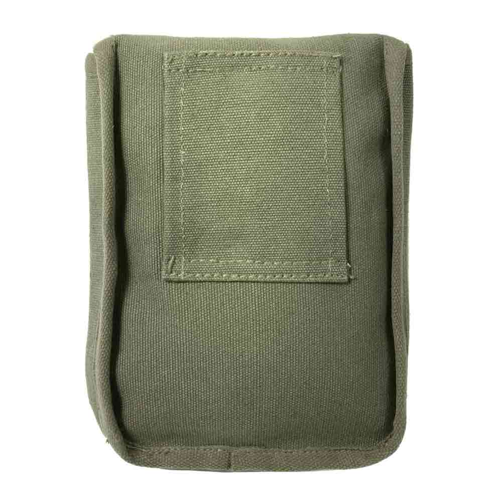 Olive Drab Canvas 2-Pocket Ammo Pouch