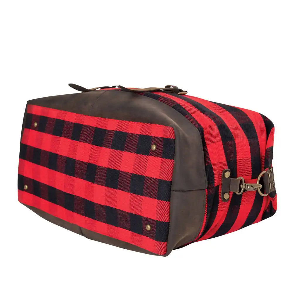 Rothco Red Plaid Extended Weekender Canvas Duffle Bag