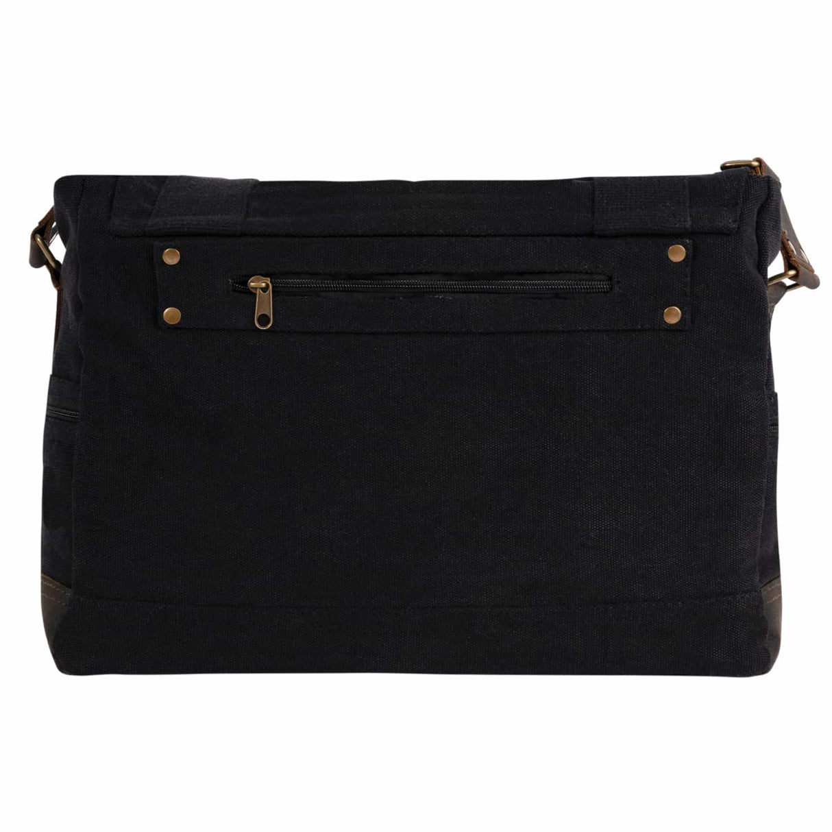 Vintage Black Canvas B-15 Pilot Messenger Bag