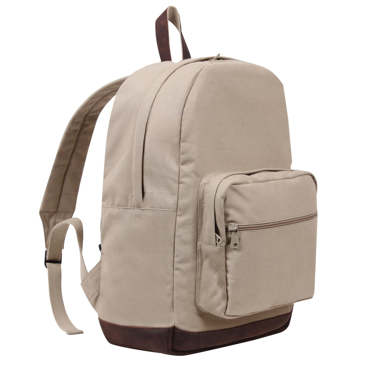 Vintage Khaki Teardrop Canvas Backpack