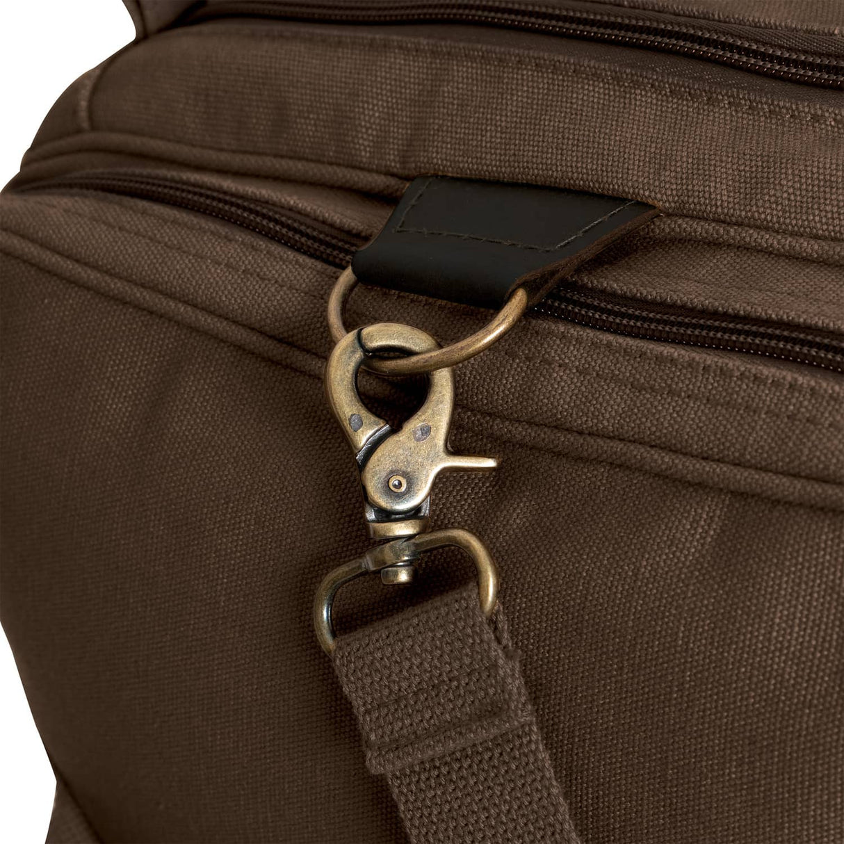 Vintage Brown Heavyweight Canvas Weekender Duffle Bag