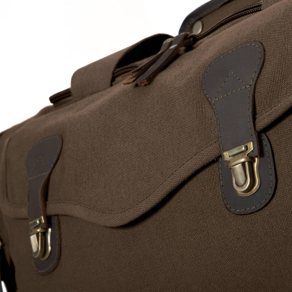 Vintage Brown Heavyweight Canvas Weekender Duffle Bag