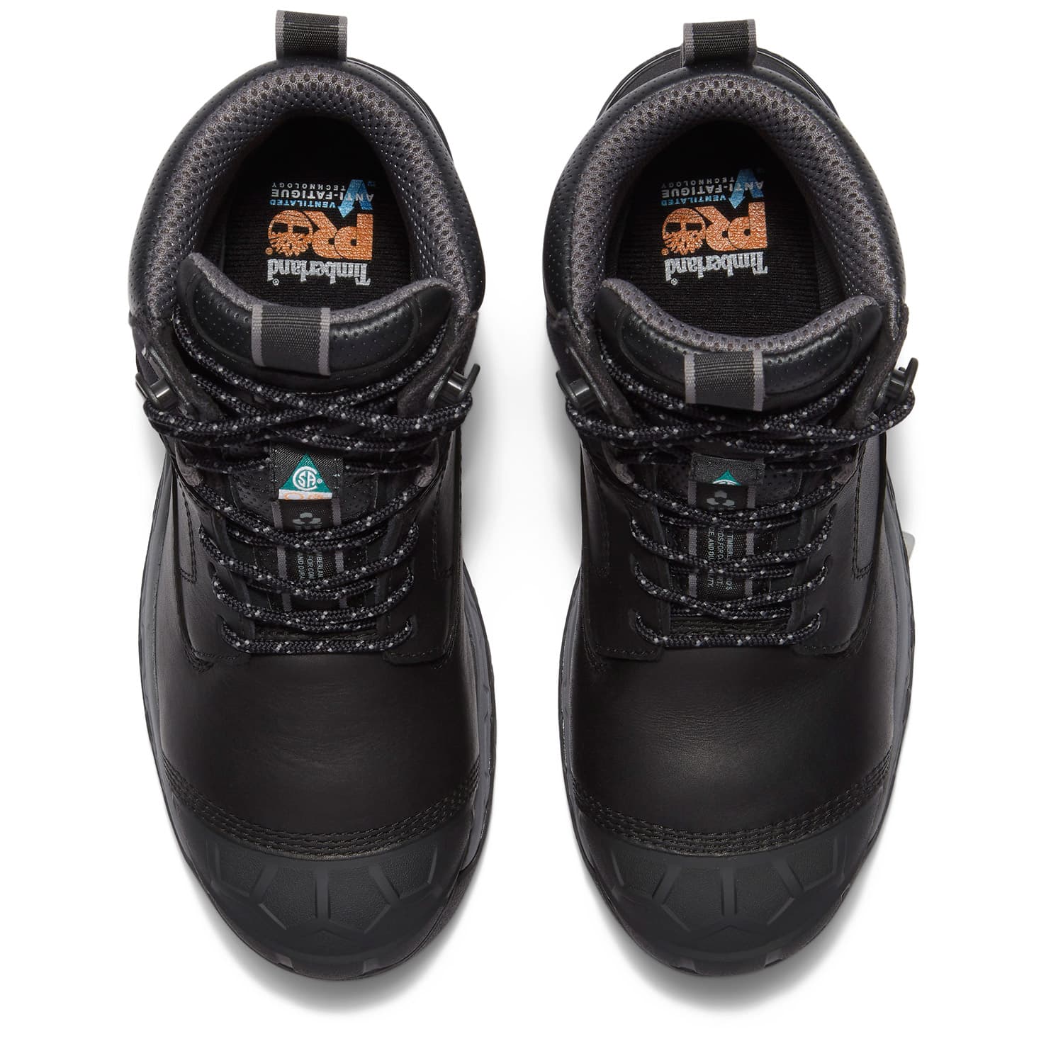 Timberland Pro Boondock Ultralight Puncture Resistant Black Safety Toe Mid Waterproof Men's Work Boot