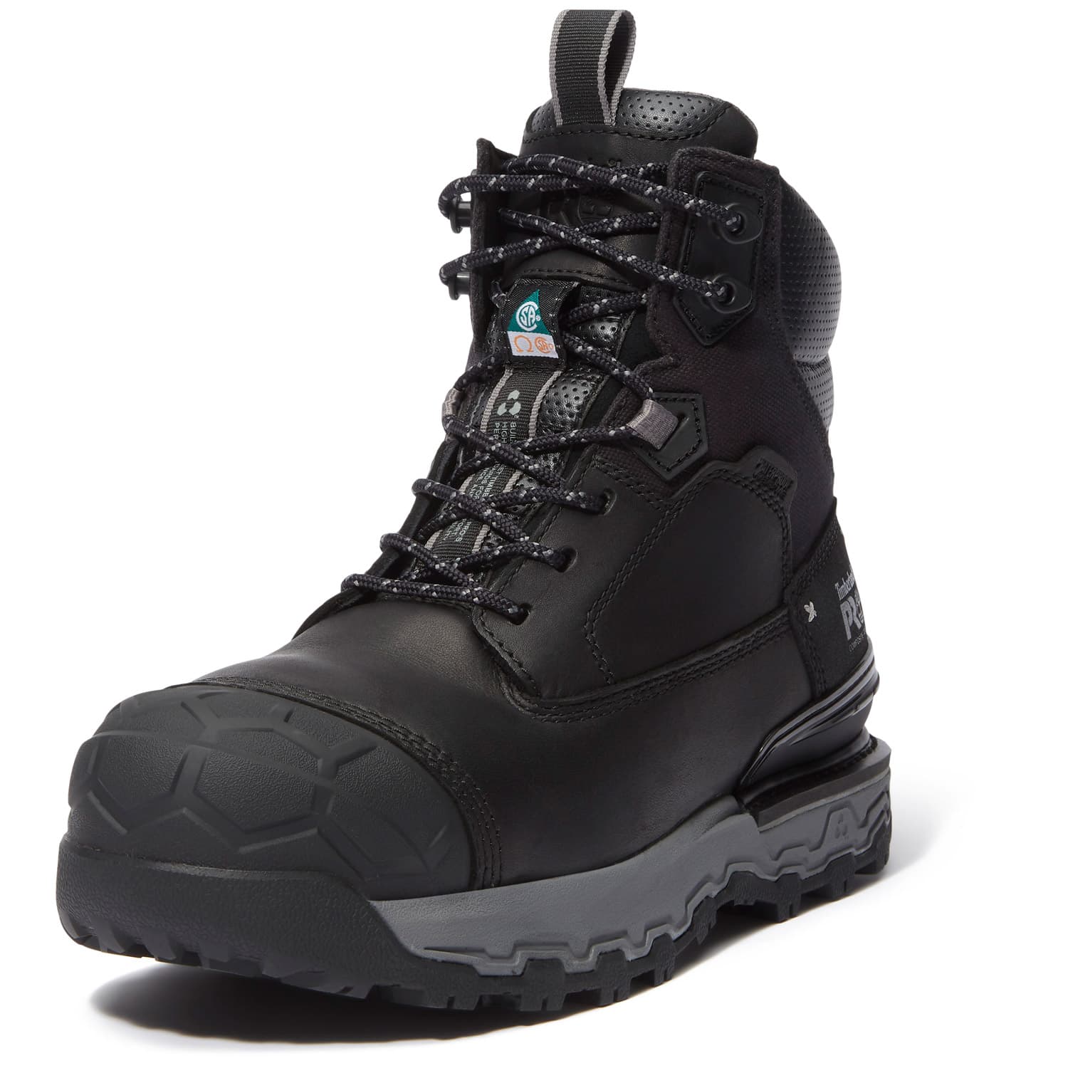 Timberland Pro Boondock Ultralight Puncture Resistant Black Safety Toe Mid Waterproof Men's Work Boot