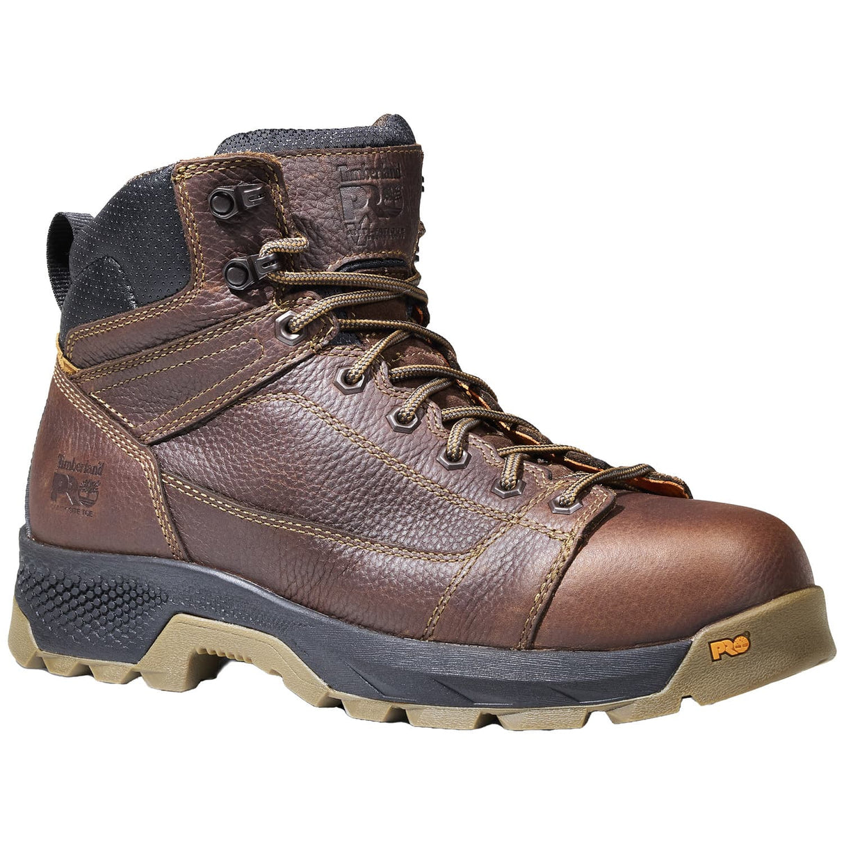 Timberland Pro Titan EV Composite Safety Toe Mid Brown Lace To Toe Men's Work Boot