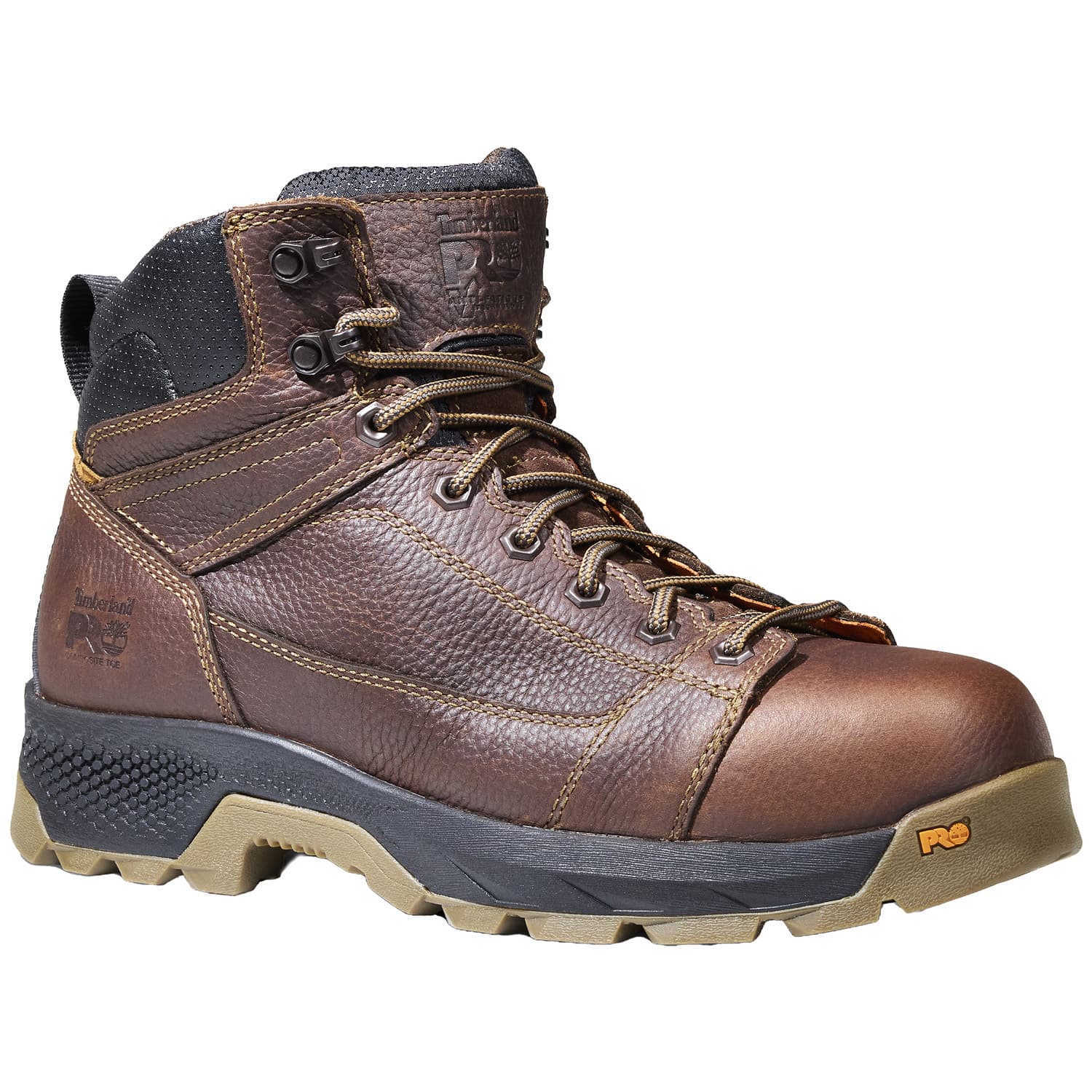 Timberland Pro Titan EV Composite Safety Toe Mid Brown Lace To Toe Men's Work Boot