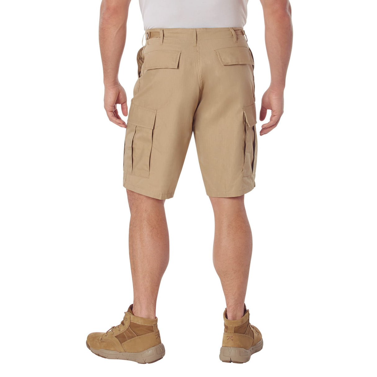 Khaki Military Style BDU Cargo Shorts