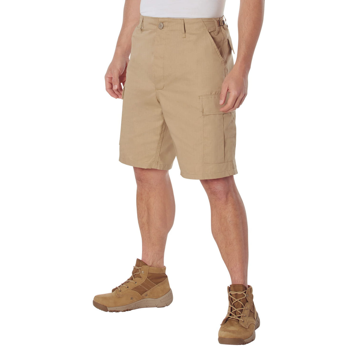 Khaki Military Style BDU Cargo Shorts