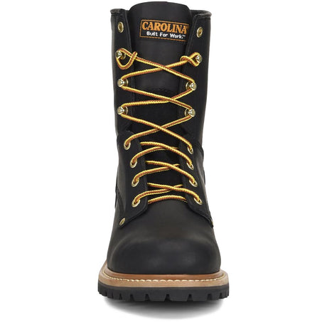 Carolina CA1825 8-inch Steel Toe Logger Boot - Black