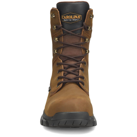 CA3597 Toe Carolina Gruntz CA3597 8 inch Waterproof Steel Toe Mens Brown Work Boot