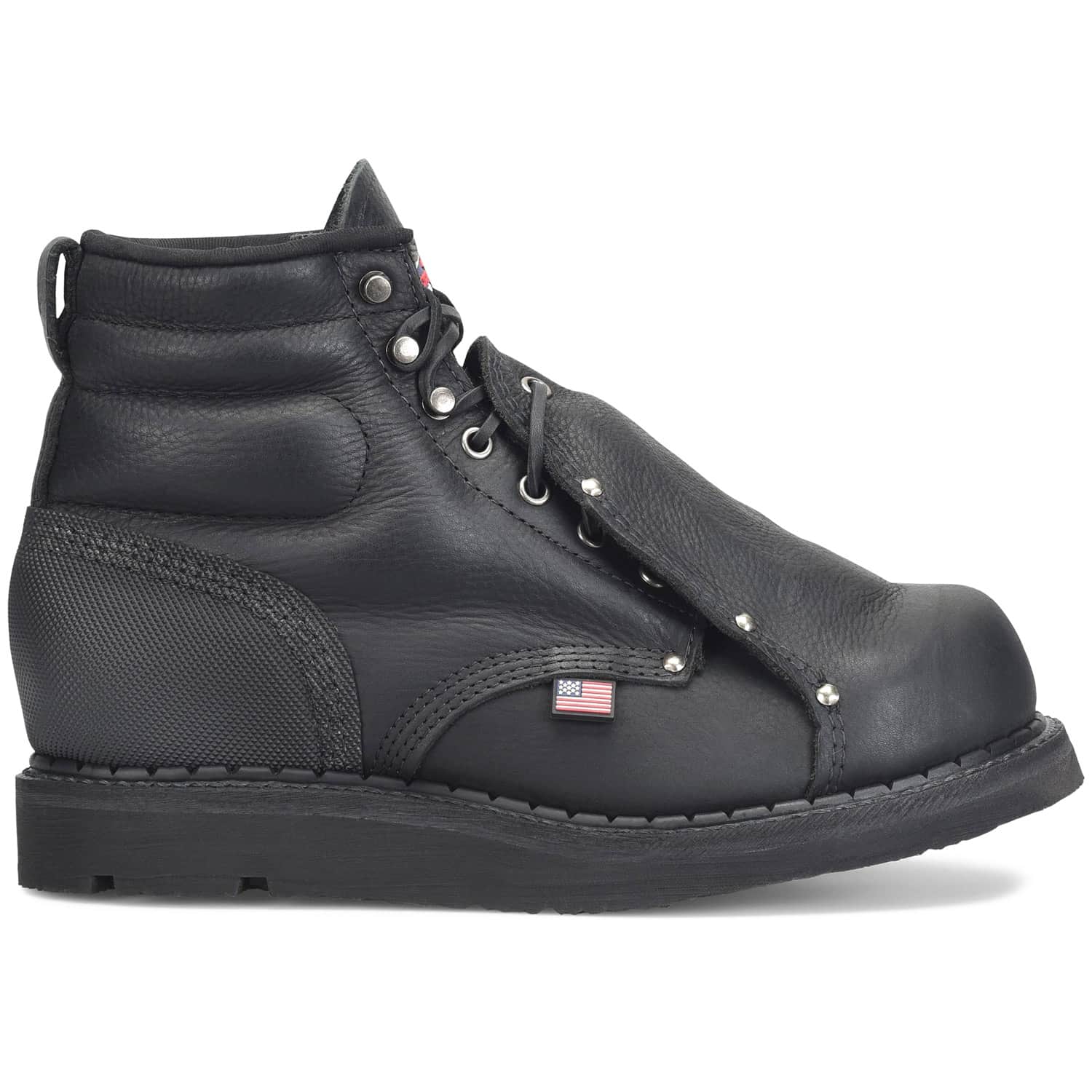 Carolina Union Built Men's 6-Inch Black  Safety Toe External Met Guard Work Boot