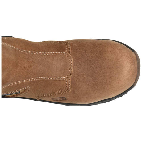Carolina Subframe 6-Inch Brown Zip Waterproof Comp Toe Pull-On Work Boot