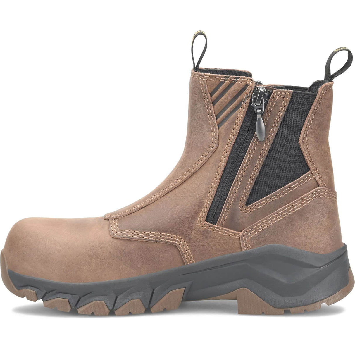 CA5678 Instep Carolina Ponderosa Womens Mid Lightweight Side Zipper Composite Safety Toe Chelsea Work Boot