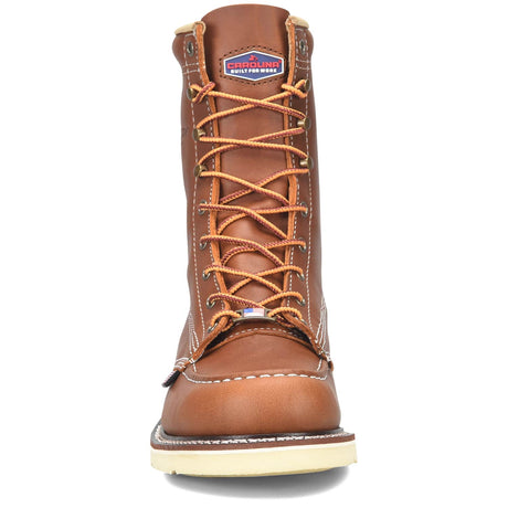 Carolina CA7002 USA 8-Inch Brown Moc Toe Wedge Work Boots