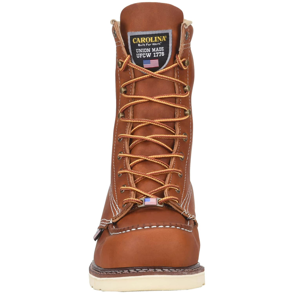 Carolina Amp USA 8-Inch Classic Moc Steel Toe Wedge Sole Work Boot