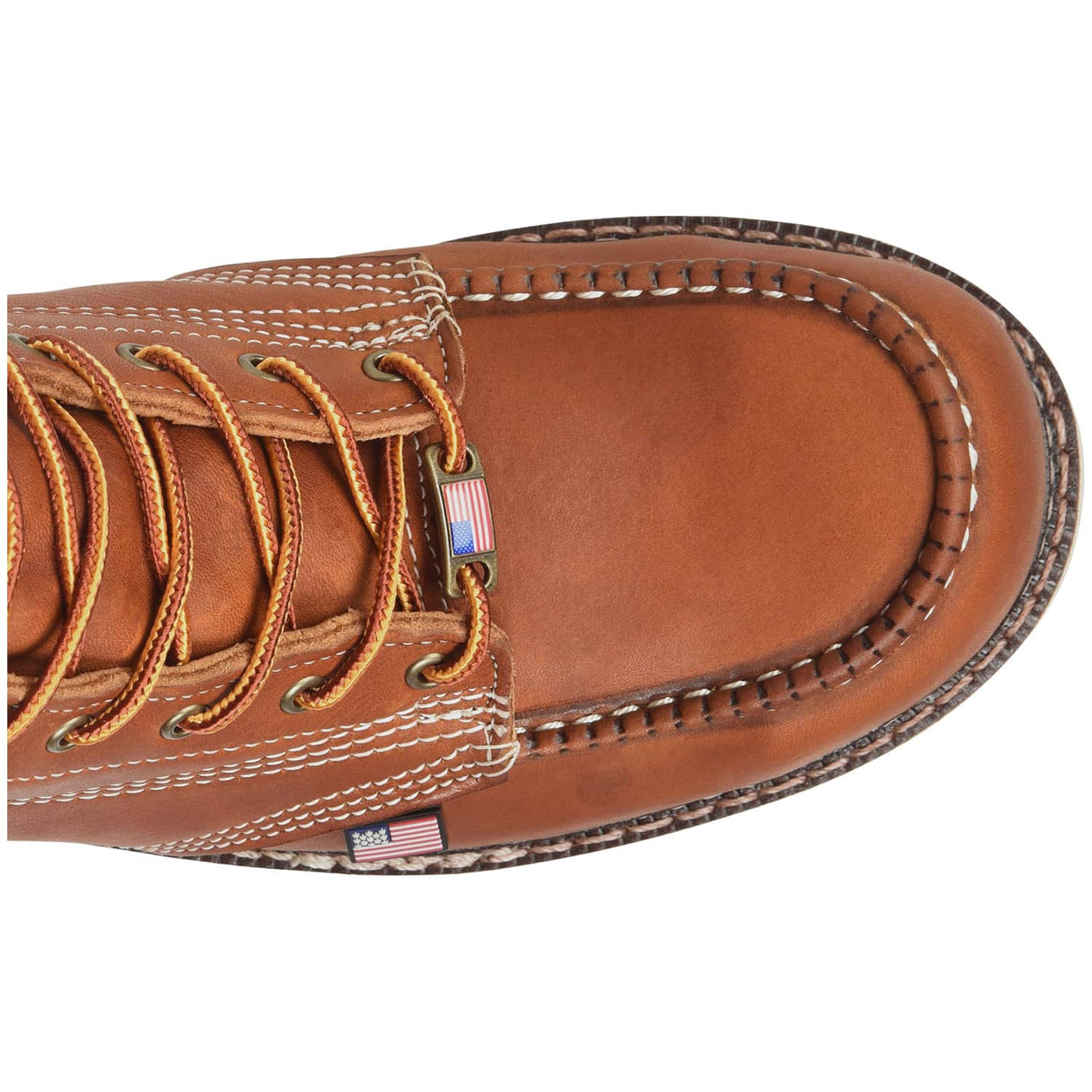 Carolina Amp USA 8-Inch Classic Moc Steel Toe Wedge Sole Work Boot