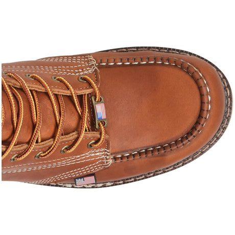Carolina Amp USA 8-Inch Classic Moc Steel Toe Wedge Sole Work Boot