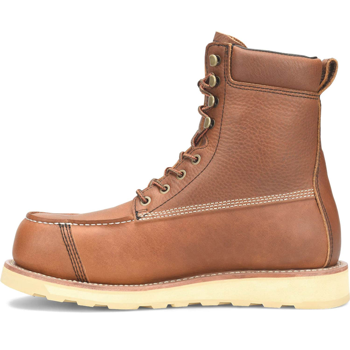 Carolina Staple Gun 8-inch Carbon Composite Toe Waterproof Moc Toe Wedge Sole Men's Work Boot