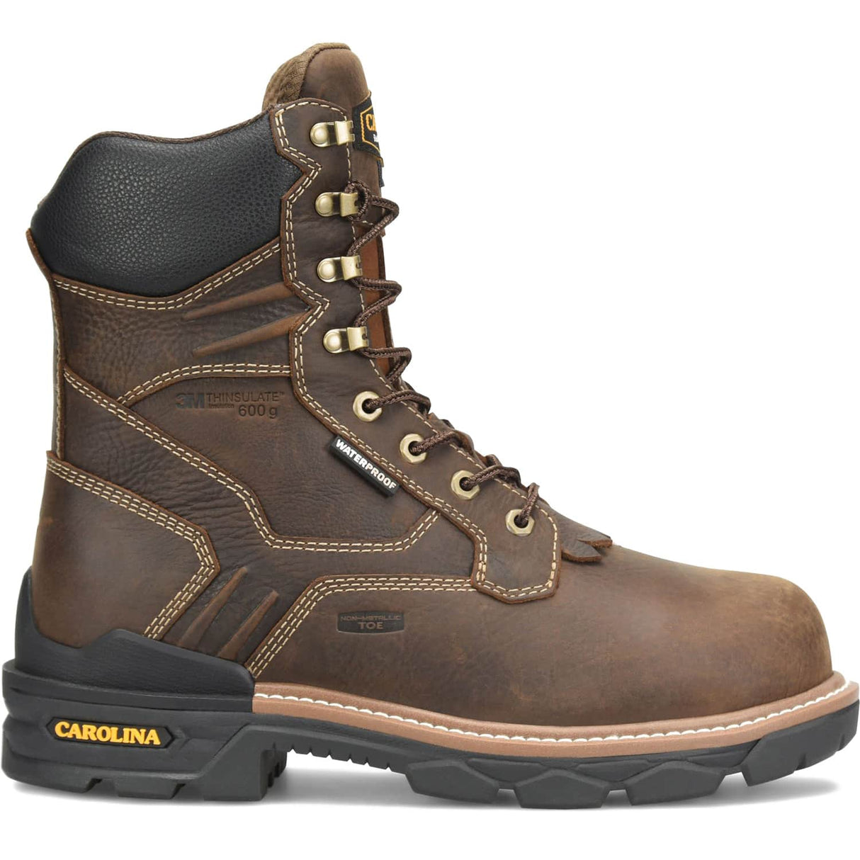 CA7838 Profile Carolina Contestor Mens 8 inch Waterproof Insulated Composite Safety Toe Work Boot