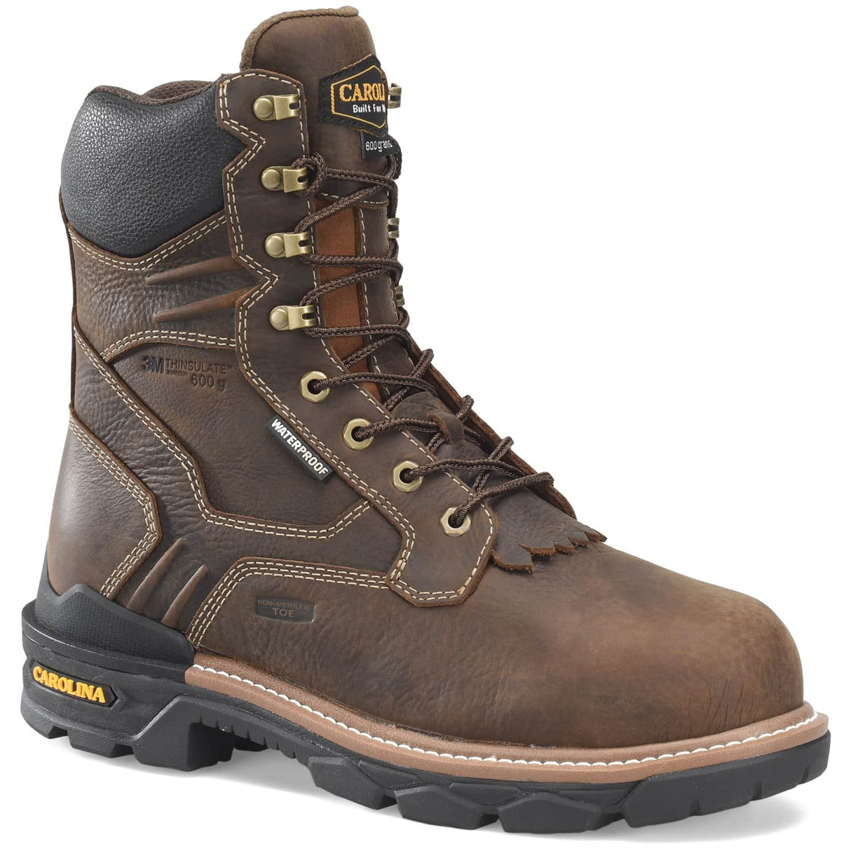 CA7838 45degree Carolina Contestor Mens 8 inch Waterproof Insulated Composite Safety Toe Work Boot