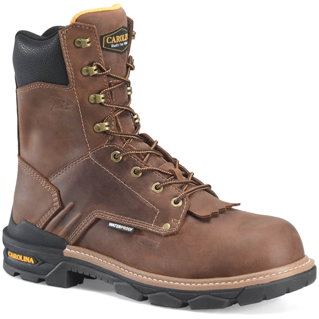 CA7843 45degree Carolina Cardinal Mens 8 inch Waterproof Composite Safety Toe Work Boot