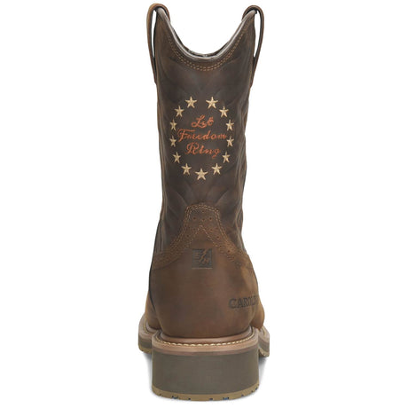 CA8541 Heel Carolina Pipeline Mens 10 inch Composite Safety Toe Waterproof Sq Toe Roper