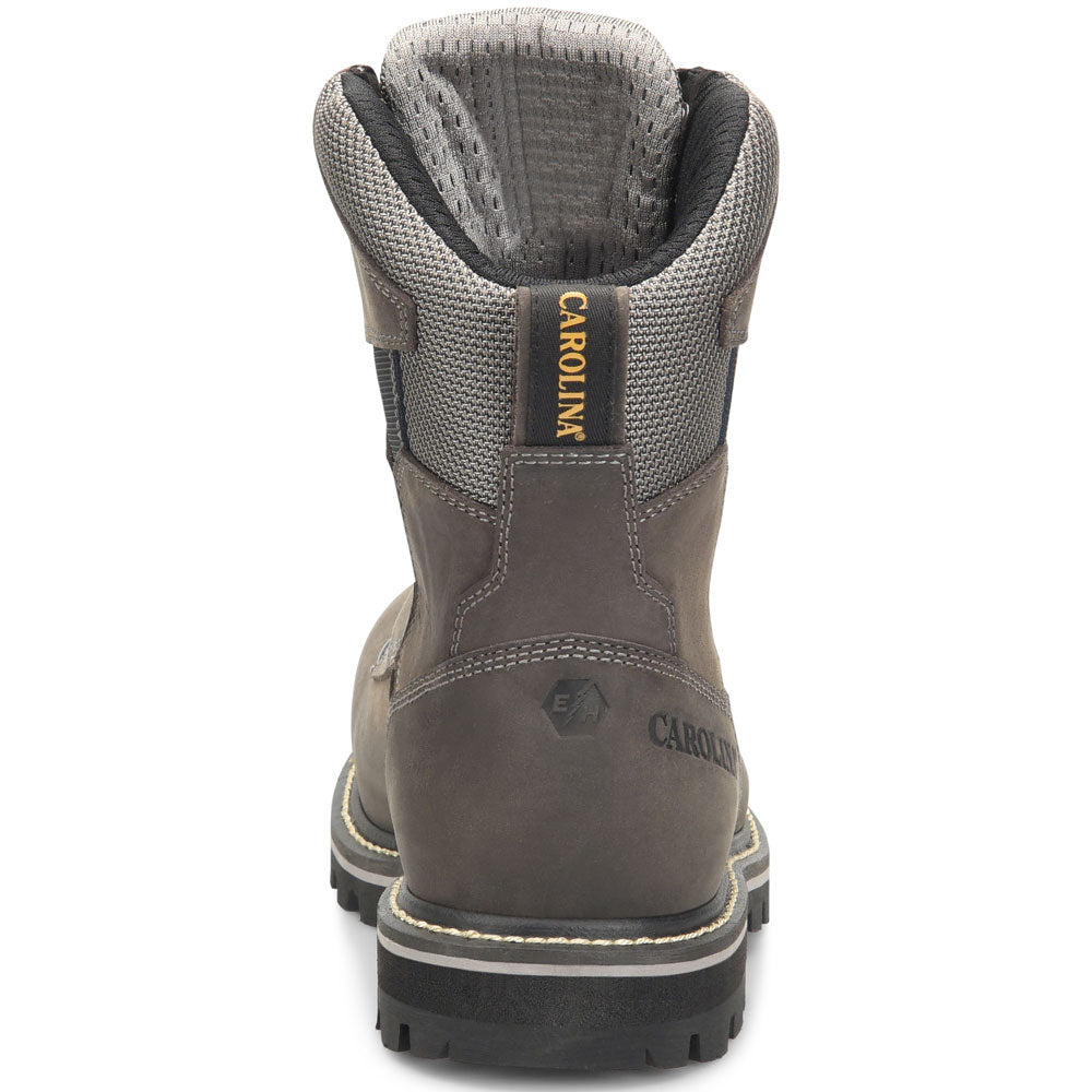 Carolina I-Beam Gray 8-Inch Waterproof PR Composite Toe Work Boot