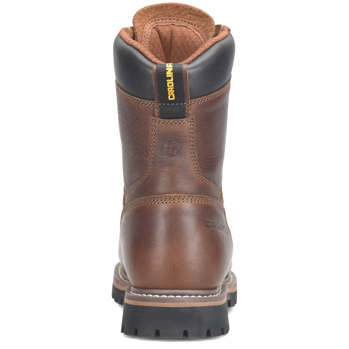 Carolina Grind Brown Men's 8-Inch Safety Lace-To-Toe Waterproof Work Boot