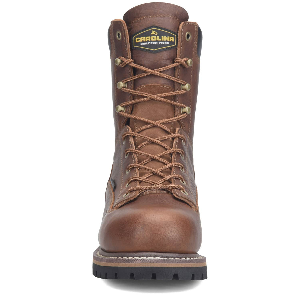 Carolina Grind Brown Men's 8-Inch Safety Lace-To-Toe Waterproof Work Boot