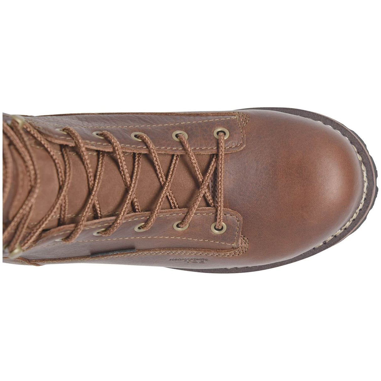 Carolina Grind Brown Men's 8-Inch Safety Lace-To-Toe Waterproof Work Boot