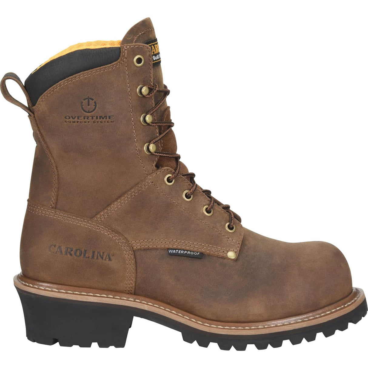 CA9052 Profile Carolina Poplar Mens 8 inch Waterproof Logger Soft Toe Work Boot
