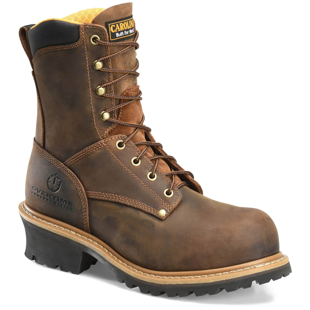 CA9053 45degree Carolina Poplar Mens 8 inch Logger Work Boot