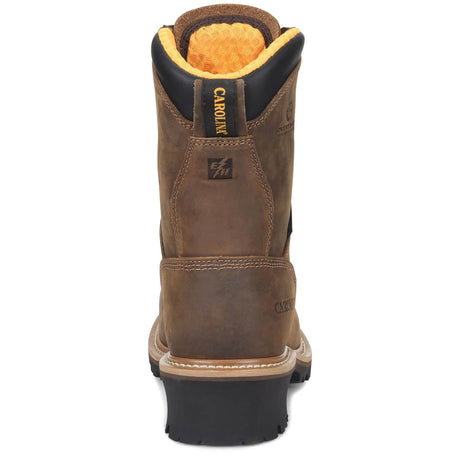 CA9828 Heel Carolina Driller Mens 8 inch Lace to Toe Waterproof Composite Toe Logger Work Boot