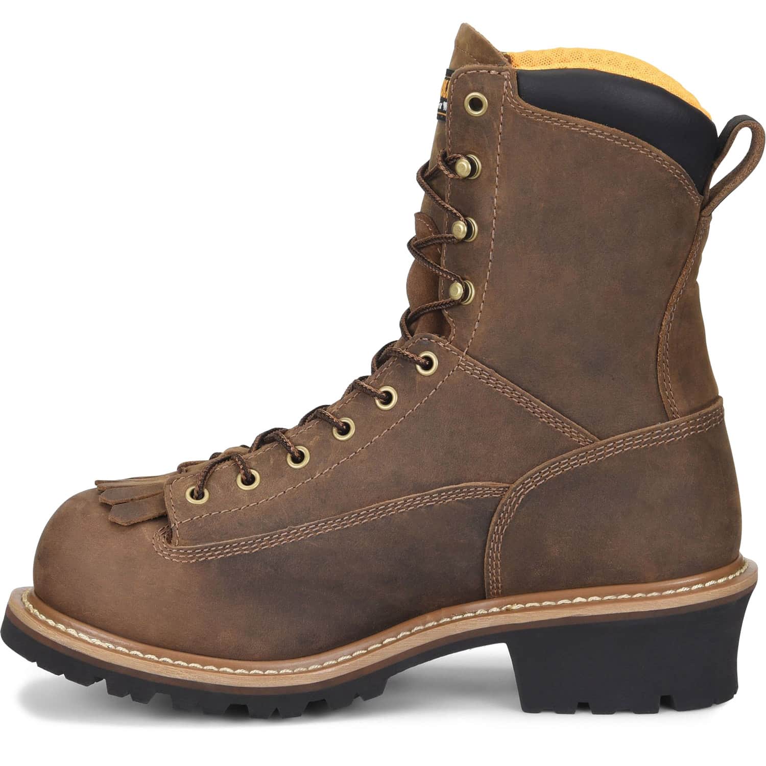 CA9828 Instep Carolina Driller Mens 8 inch Lace to Toe Waterproof Composite Toe Logger Work Boot