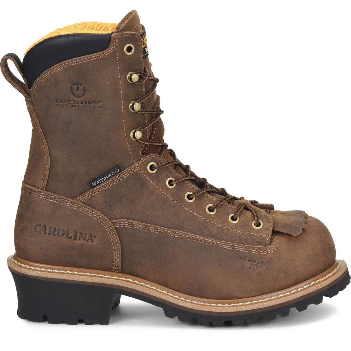 CA9828 Profile Carolina Driller Mens 8 inch Lace to Toe Waterproof Composite Toe Logger Work Boot