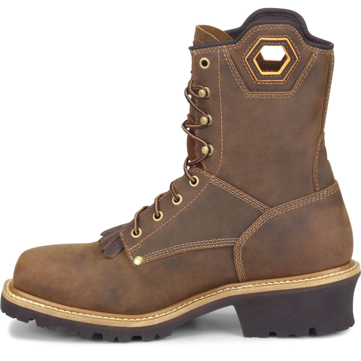 CA9855 Instep Carolina Coppice Mens 8 inch Waterproof Composite Safety Toe Square Toe Logger Work Boot
