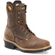 CA9855 45degree Carolina Coppice Mens 8 inch Waterproof Composite Safety Toe Square Toe Logger Work Boot