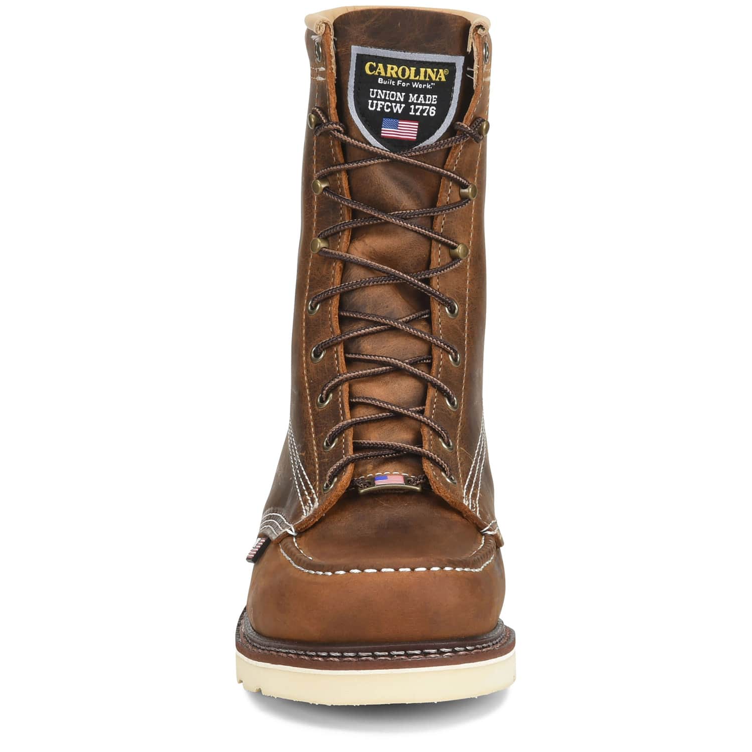 Carolina Amp USA 8-Inch Steel Toe Moc Toe Wedge Work Boot