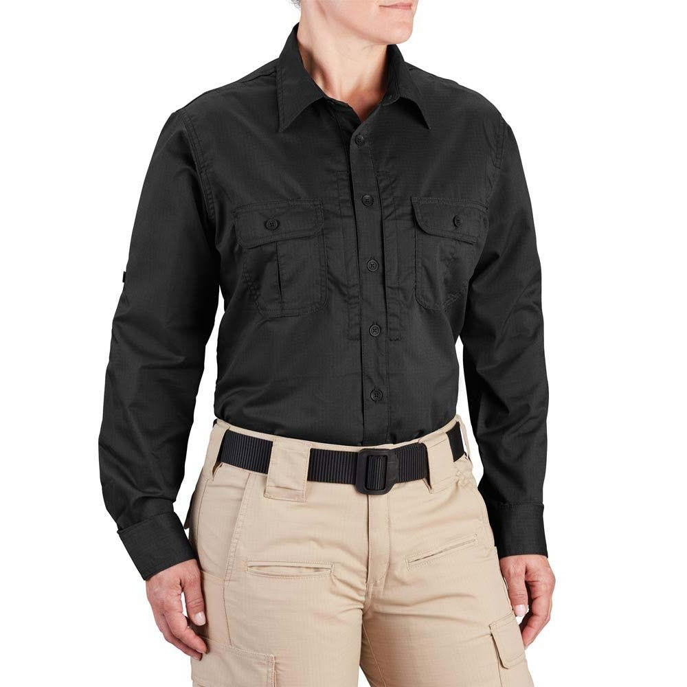Propper Women's Kinetic Long Sleeve Shirt - Black - image 1
