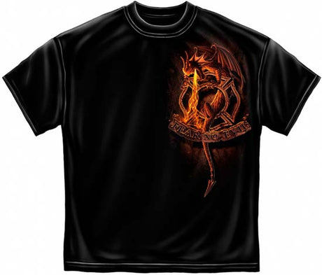 Fear No Evil Firefighter T-shirt | Fireman T-Shirts