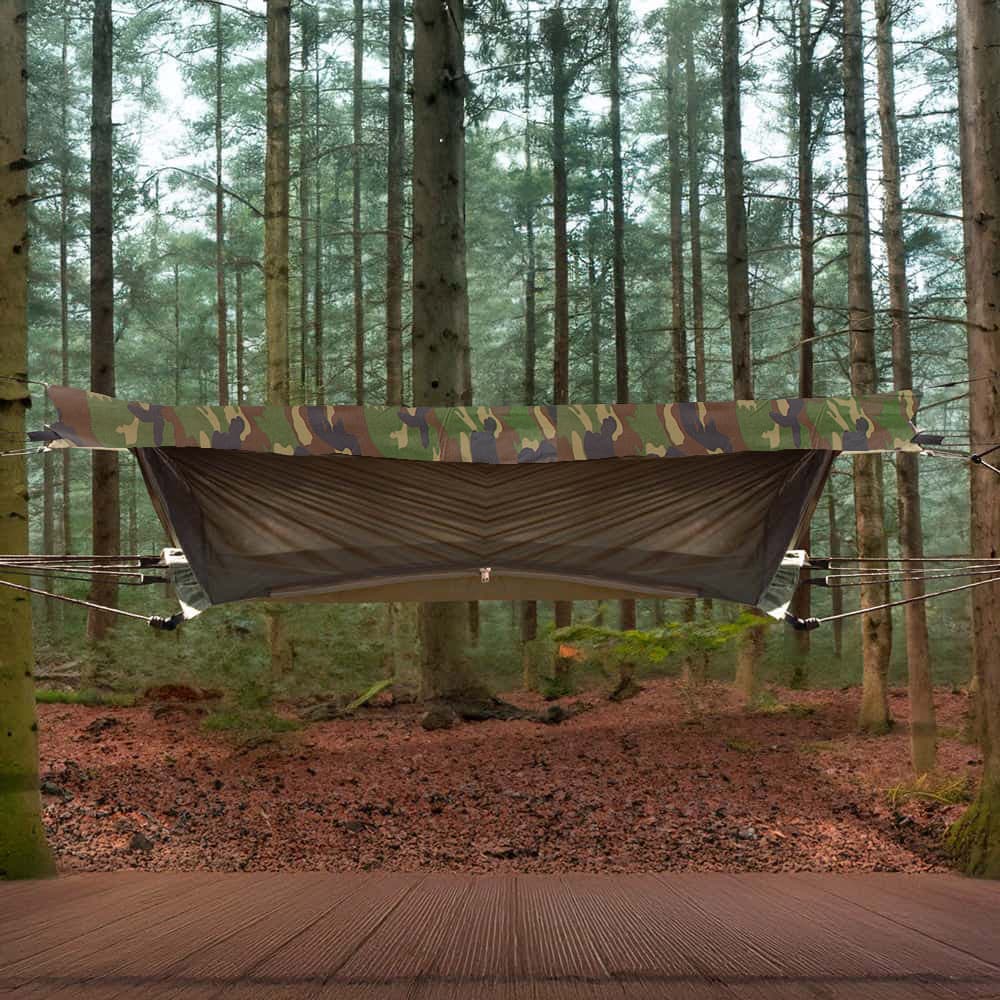 Military Style Woodland Camo Jungle Hammock