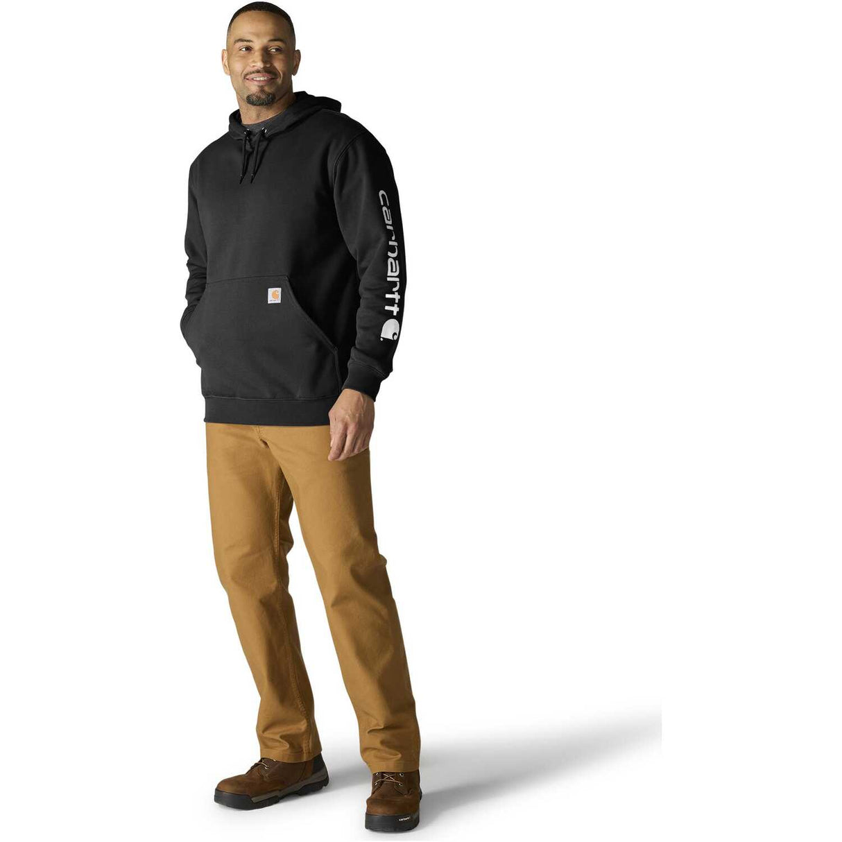 Carhartt Sleeve Graphic Loose Fit Pullover Hooded Sweatshirt