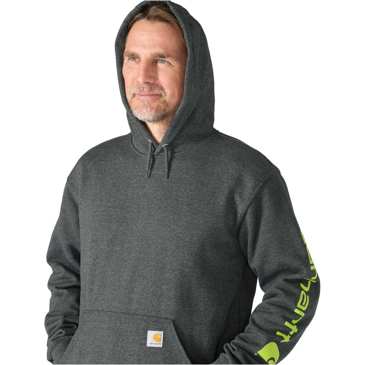 Carhartt Sleeve Graphic Loose Fit Pullover Hooded Sweatshirt