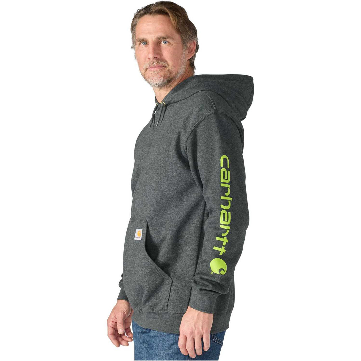 Carhartt Sleeve Graphic Loose Fit Pullover Hooded Sweatshirt