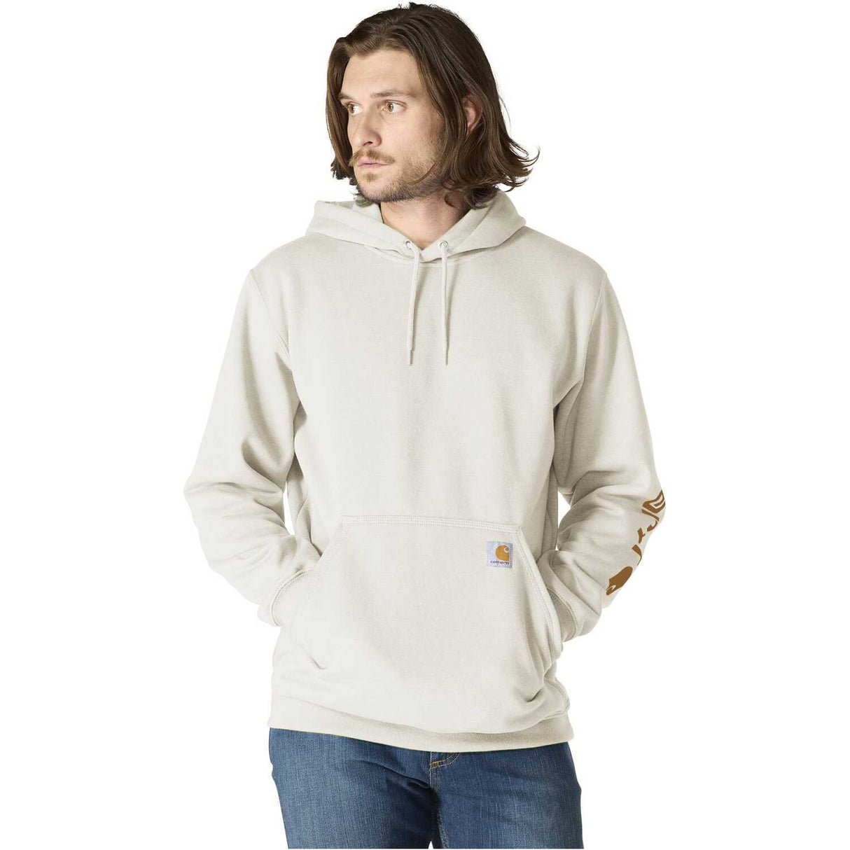 Carhartt Sleeve Graphic Loose Fit Pullover Hooded Sweatshirt