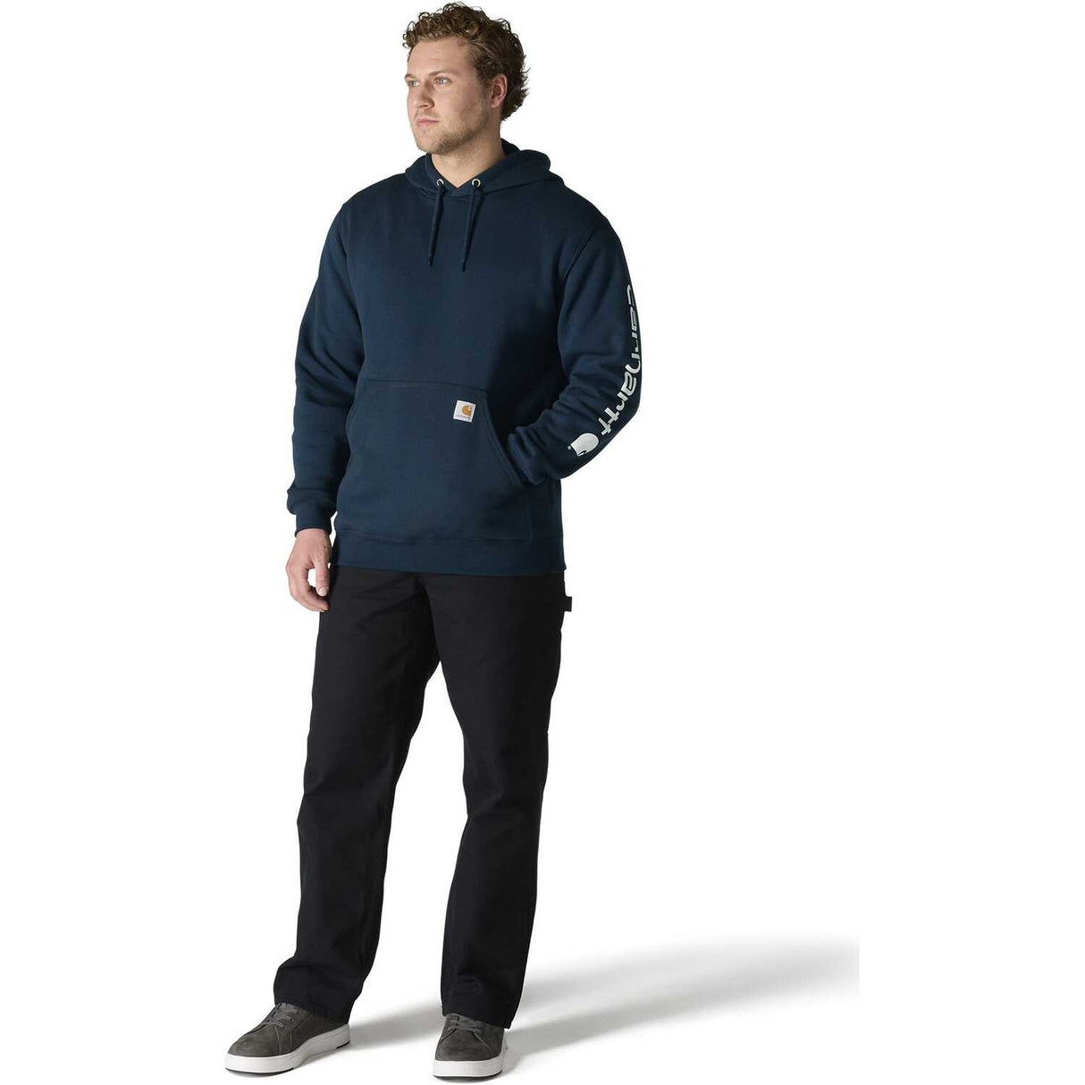 Carhartt Sleeve Graphic Loose Fit Pullover Hooded Sweatshirt