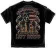 American Warrior No One Left Behind T-Shirt- Black