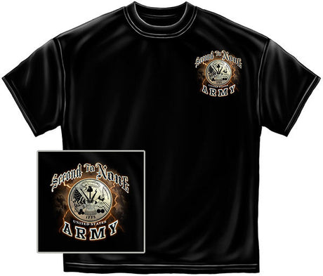 Army Second to None T-Shirt - Black